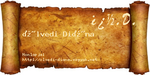 Ölvedi Diána névjegykártya